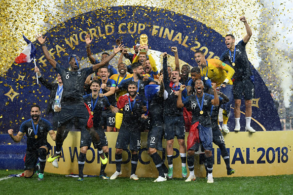 外媒评世界杯夺冠概率，法国12.5％位列第二，意大利排在第七位